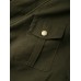 Mens Multi  Pocket Utility Cotton Washed Casual Cargo Jacket With Removable Hood