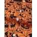 Mens Halloween Pumpkin Evil Face Print Short Sleeve All Matched Shirts