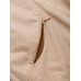 Mens Solid Color Zip Pocket Casual Elastic Waist Shorts